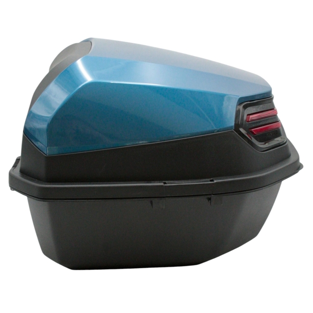 Кофр (багажник) для мотоцикла задній ROBIK 48 (390х390х290) 48L "JSBM" глянцевий, світло-блакитний фото westvelo.com