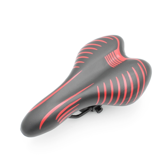 Сідло мтв TR-1 "Зебра" чорно-червоне фото westvelo.com