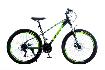 Велосипед 26 AL Corso «BLADE» BL-26920 алюміній 13", (к-т SHIMANO) чорно-салатовий