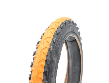 Покришка 12-2.125 чорно-помаранчева (659) шипована косичка