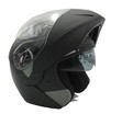 Мото шолом, трансформер (S 55-56) F2 158 чорний, матовий з відкидними окулярами фото westvelo.com