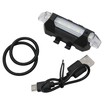 Мигалка зад DC-918, з акумулятором, на usb зарядку, біла фото westvelo.com