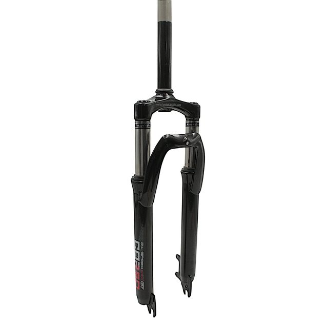 Вилка 26 аморт. безрізьб. CORSO (950) Ø28.6mm, disk. шток L-200mm чорно-червона глянцева фото westvelo.com