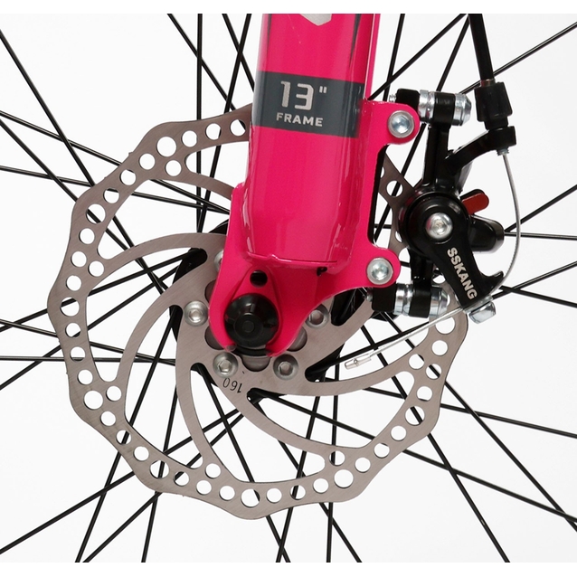 Велосипед 26 AL Corso «MERCURY» MR-26319 алюміній 13", (к-т SHIMANO) графітово-рожевий фото westvelo.com