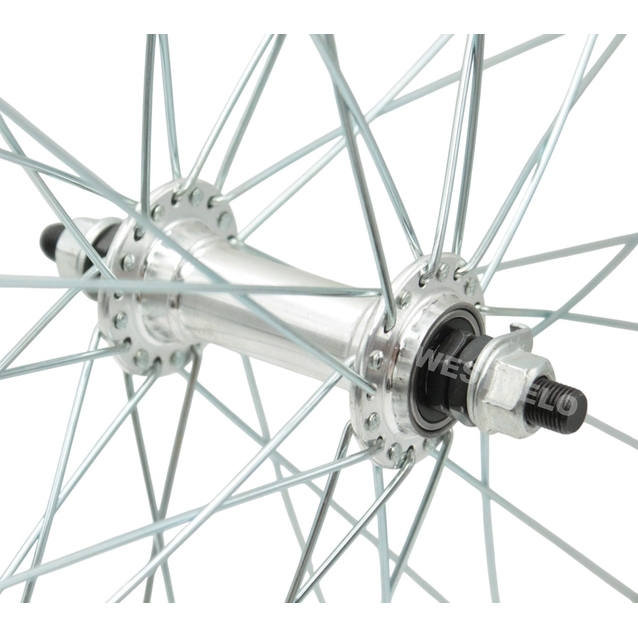 Колесо 24 перед, обід 2-ний чорний, втулка AL на промах фото westvelo.com