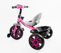 Дитячий велосипед 3-х колісний EVA (піна) Best Trike колеса 12-10, BS-22603 рожевий, сталева рама, фара з музикою та світлом, кошик фото westvelo.com