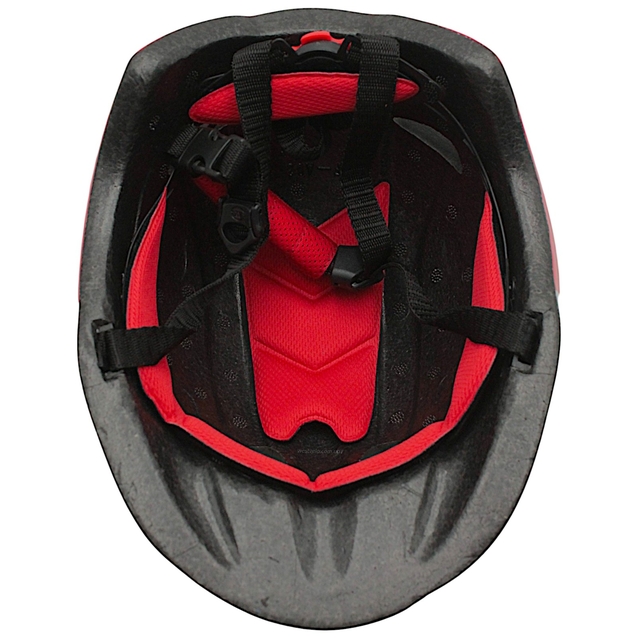 Вело шолом дитячий (341) (внутрішній розмір 17х15.5 см) червоно-білий фото westvelo.com