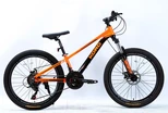 Велосипед 24 AL Corso «KORD» KD-24909 алюміній 11", (к-т SHIMANO) чорно-помаранчевий фото westvelo.com