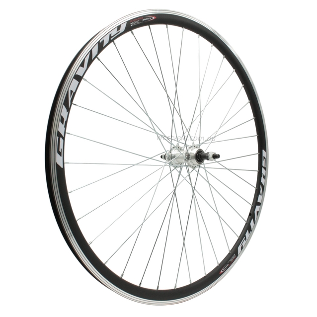 Колесо 28-29 зад, обід 2-ний чорний, втулка AL на промах, диск різьба (Gravity) фото westvelo.com