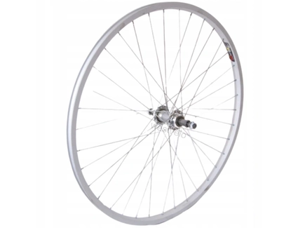 Колесо 28-29 зад, обід AL 1-ний сірий, втулка ST. на віночках