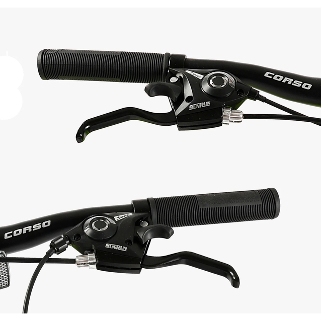 Велосипед 26 ST Corso «PHANTOM» PH-26588 сталь 13", (к-т SunRun) графітово-жовтий фото westvelo.com