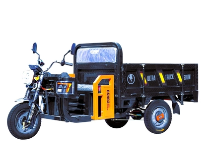 Трицикл РОЗІБРАНИЙ вантажний Corso «TRUCK ULTRA» TR-688110, двигун 2000W, акумулятор 72V 58Ah графеновий, 6 МІСЦЬ+ 1 ящик.акум, колеса 12"