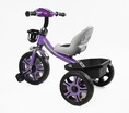 Дитячий велосипед 3-х колісний EVA (піна) Best Trike колеса 12-10, BS-27102 фіолетовий, сталева рама, фара з музикою та світлом, кошик фото westvelo.com