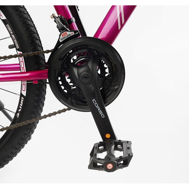 Велосипед 26 ST Corso «GENESIS» T-26996 сталь 13", (к-т Saiguan) рожевий фото westvelo.com