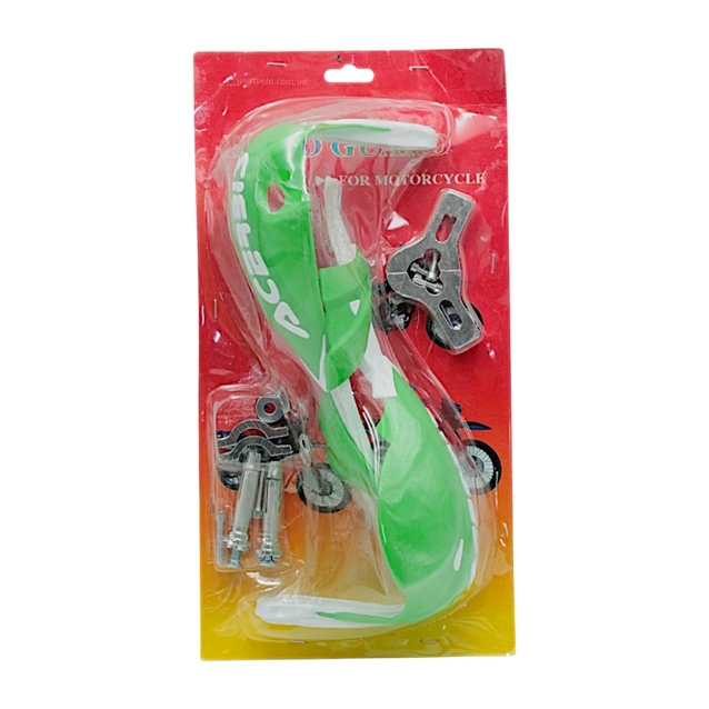 Захист рук на кермо мото ACERBID, 06 зелений фото westvelo.com