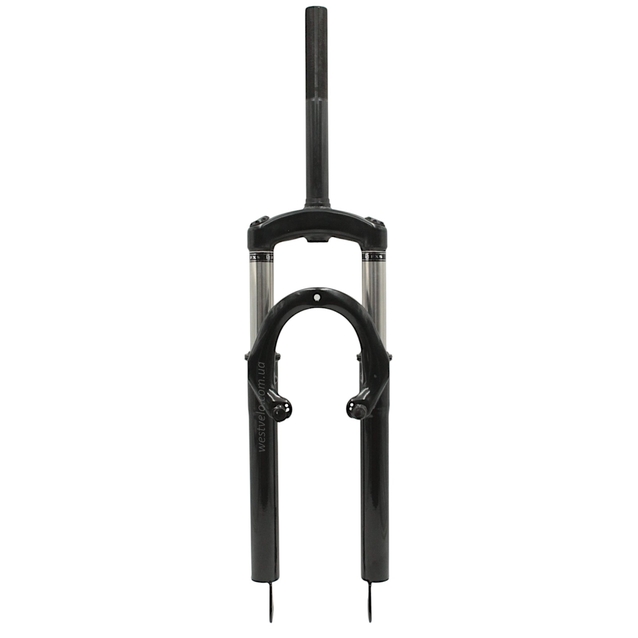 Вилка 24 аморт. різьб, чорна, з кріпленням V-brake + disk,Ø25.4мм шток L-210mm р.з L-100mm фото westvelo.com