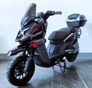 Електроскутер Corso «MAVERICK RS» MR-847396, двигун 2999W, акумулятор 72V 50Ah літій-залізо-фосфатний, чорно-червоний, колеса 12"