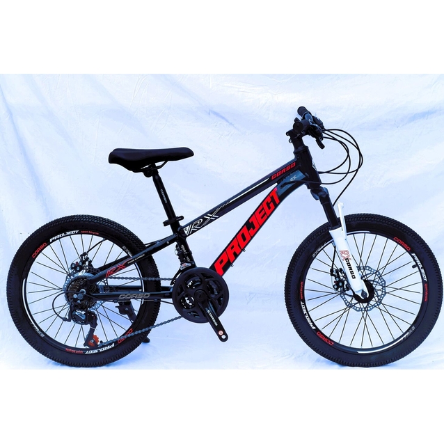 Велосипед 20 AL Corso «PROJECT» PJ-20527 алюміній 10", (к-т SunRun) чорно-червоний фото westvelo.com