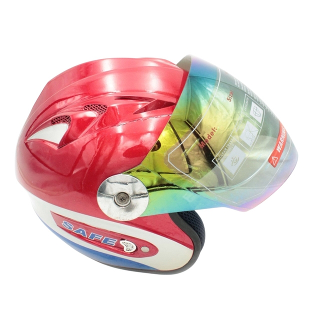 Мото шолом, відкритий №205 VIRTUE червоний, чоловічий фото westvelo.com