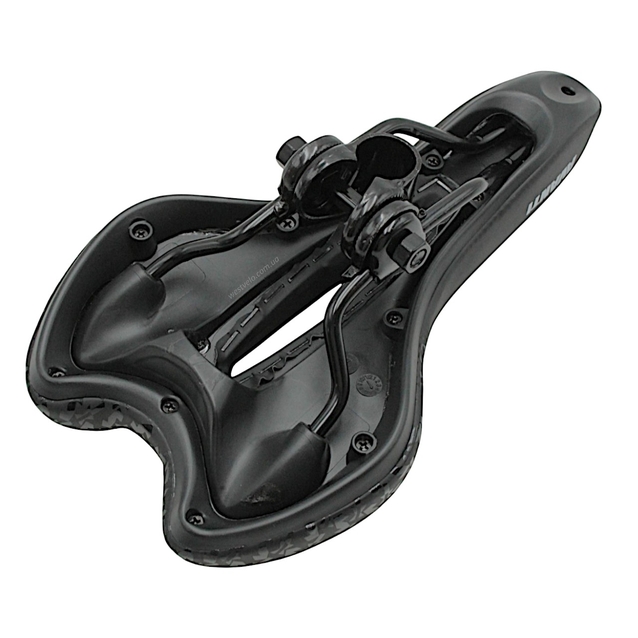 Сідло мтв з отвором AVANTI (AFT-84) GEL, чорне із чорною смугою фото westvelo.com