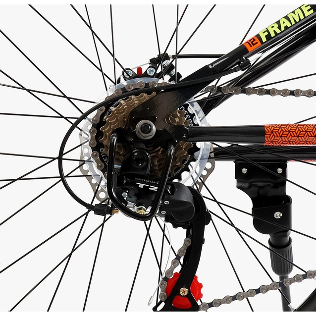 Велосипед 24 ST Corso «STARK» SK-24916 сталь 12", (к-т Saiguan) чорно-помаранчевий фото westvelo.com