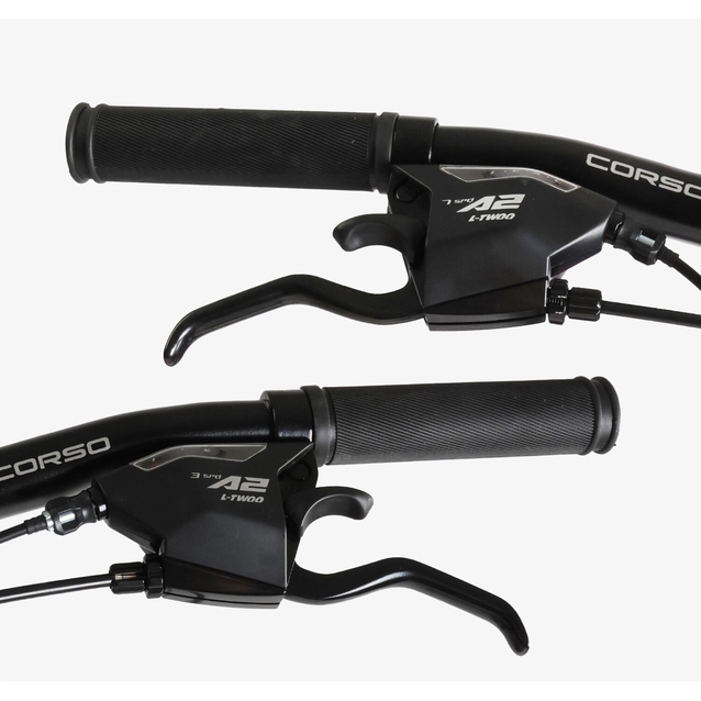 Велосипед 29 ST Corso «STELLAR» TL-29122 сталь 21", (к-т Saiguan) чорно-зелений фото westvelo.com