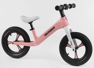 Велобіг 12 Corso "Indigo" D-2635 нейлонова рама, надувні колеса, рожевий