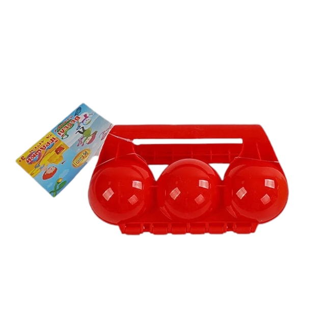 Сніжколіп 7810-7, 3 формочки, Ø 6см червоний фото westvelo.com