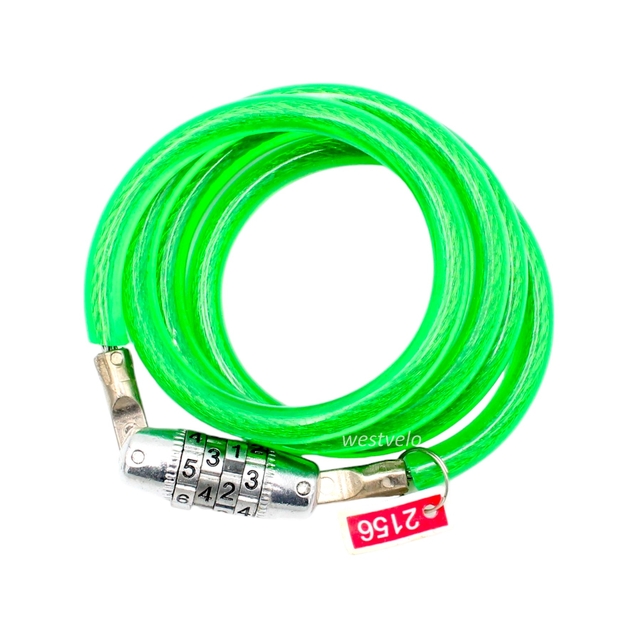 Замок на код 4 цифри Bicycle Lock Ø10mm-1000mm фото westvelo.com