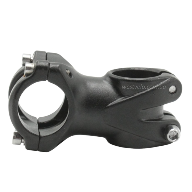 Винос руля на безрізьбову вилку AL. Ø28.6-Ø31.8мм, L-55мм, SH-55, чорний фото westvelo.com