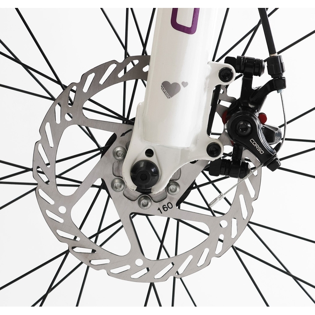 Велосипед 27.5 ST Corso «AMBER» MB-23960 сталь 15", (к-т SHIMANO) фіолетово-білий фото westvelo.com