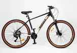 Велосипед 29 AL Corso «ENIGMA» NG-29747 алюміній 19", (к-т SHIMANO Alivio) вилка Santour гідравлічна, чорно-біло-коричневий фото westvelo.com