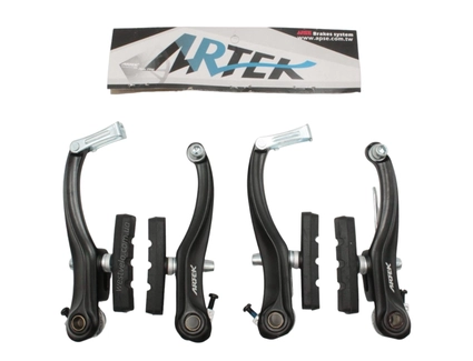 Гальма V-brake (перед + зад) ARTEK MN993DG алюміній чорні