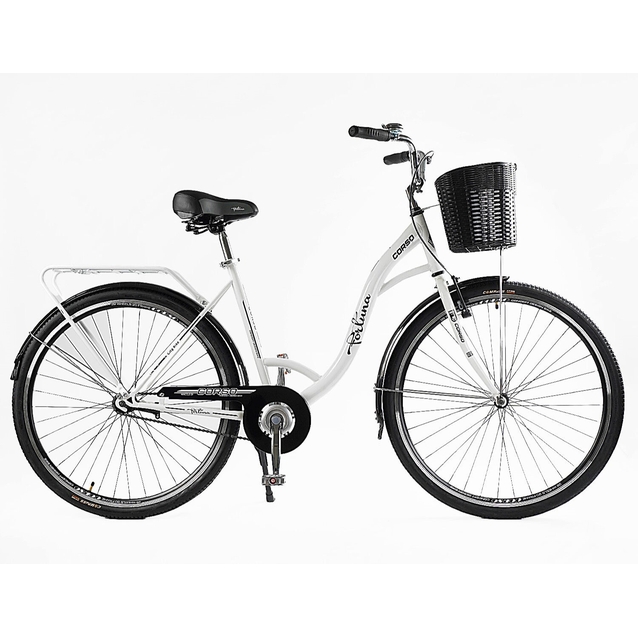 Міський велосипед 28 ST Corso «FORTUNA» FR-28006 сталь 20", білий(2) (+к/к/б) фото westvelo.com