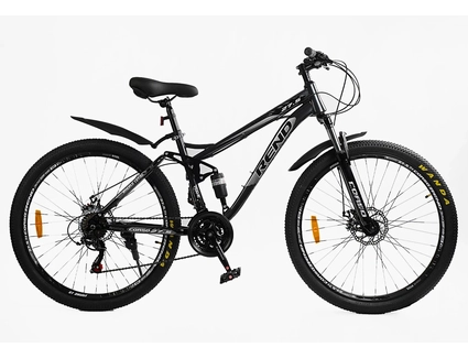 Велосипед 27.5 ST Corso «REND» RD-75590 сталь 15", (к-т SHIMANO) чорний