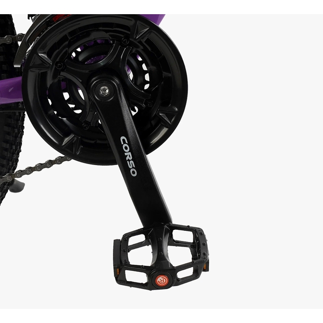 Велосипед 26 AL Corso «X-POWER» PW-36150 алюміній 13", (к-т SHIMANO) чорно-фіолетовий фото westvelo.com