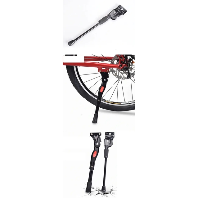 Підніжка регульована 24-29 на перо під 2 болти, MYSPACE алюміній чорна фото westvelo.com