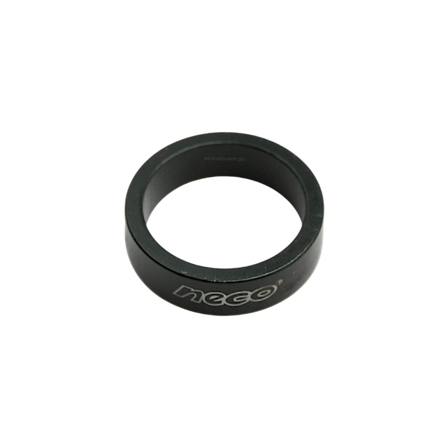 Спейсер NECO Ø28.6 - (L-10мм), кільце проставочне штоку вилки (чорний) фото westvelo.com
