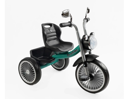 Дитячий велосипед 3-х колісний EVA (піна) Best Trike колеса 10-8, BS-65010 зелений, сталева рама, УКР. ОЗВУЧУВАННЯ, кошик