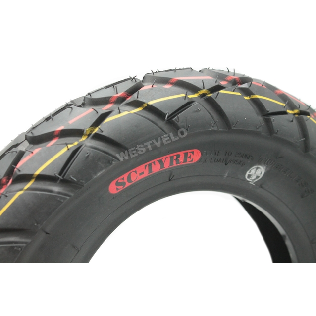 Покришка "10" 3.50-10 Б/К SC-TYRE (222) шипована TL фото westvelo.com