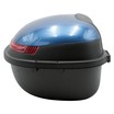 Кофр (багажник) для мотоцикла задній LIPAI (HP007) (360х280х240) 28L чорно-синій глянець, з катафотом, швидко з'ємний фото westvelo.com