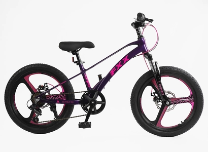 Велосипед 20 MG Corso «FXX» MG-20312 магній 11", (к-т SHIMANO) фіолетово-рожевий