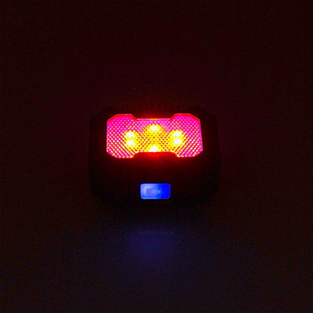 Мигалка usb зад. DX-101, Type-C, LED червоно-синя, 3 режими фото westvelo.com