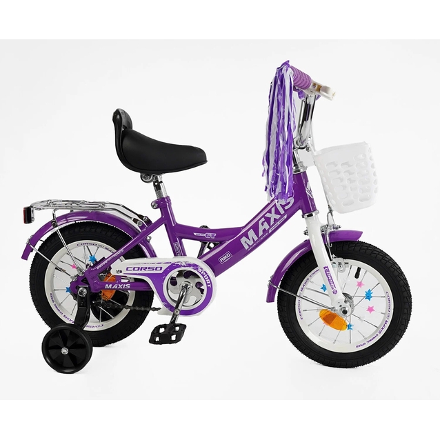 Дитячий велосипед 12 ST Corso «MAXIS» CL-12170 фіолетовий фото westvelo.com