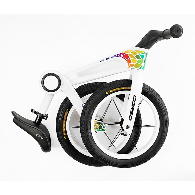 Велобіг 14 Corso надувні колеса, нейлонова складна рама NL-19903 білий фото westvelo.com