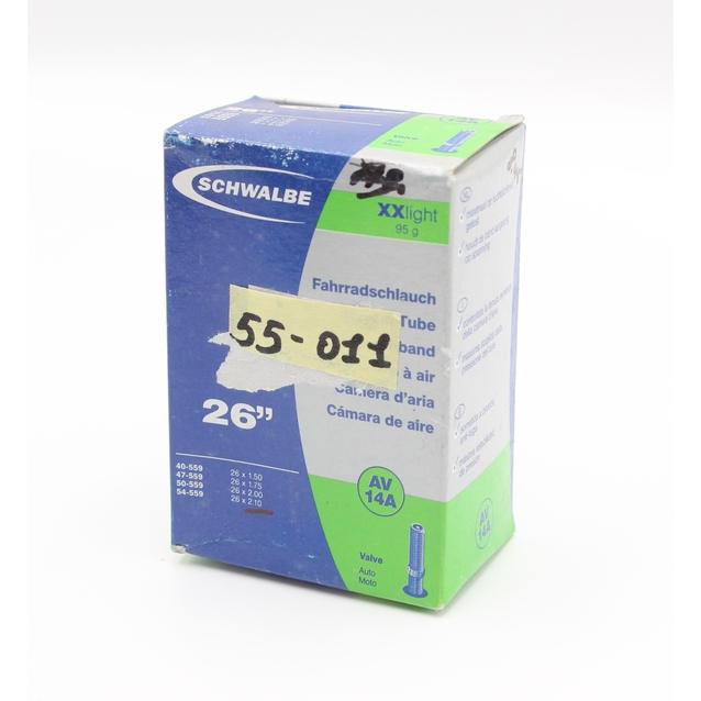 Камера 26. довгий ніпель AV 40mm Schwalbe (1.50-2.10) (40/54-559) фото westvelo.com