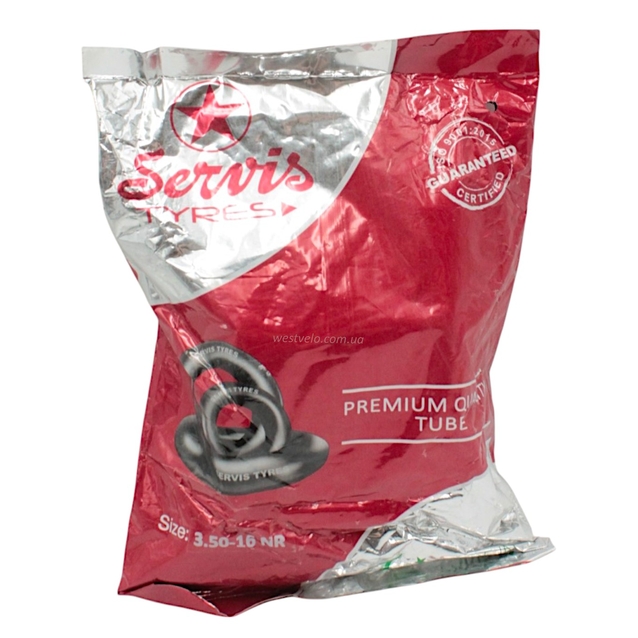 Камера "16" 3.50-16 <SERVIS> Пакистан, прямий ніпель фото westvelo.com