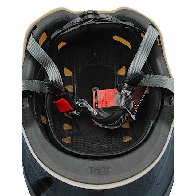 Мото шолом підлітковий, відкритий (M‑XL) "DAVID" 315B, білий глянцевий (ABS) фото westvelo.com