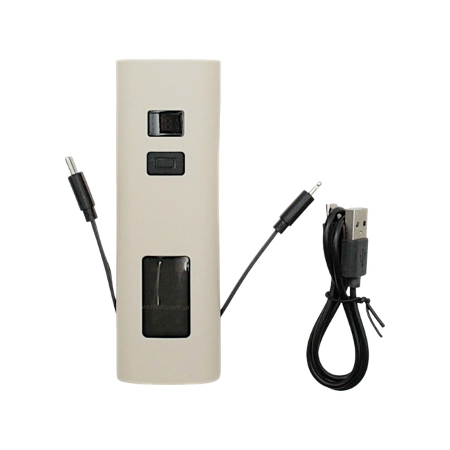 Фара Power bank (3000mAH), Z818-2x3W+COB, туристична, магніт, Type-C з (габаритним) аварійним червоним світлом (Бежевий) фото westvelo.com