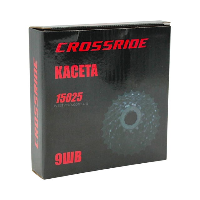 Касета 9 швидкостей CROSSRIDE (CR-CS33) чорна (11-32Т) фото westvelo.com